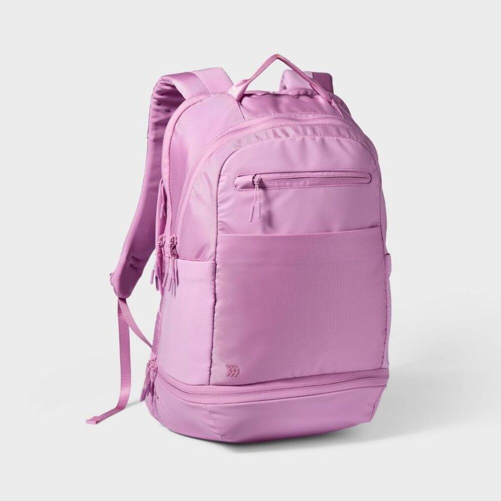 Pink Sport Pocket Backpack for 15" Laptop - Work / Travel / School
